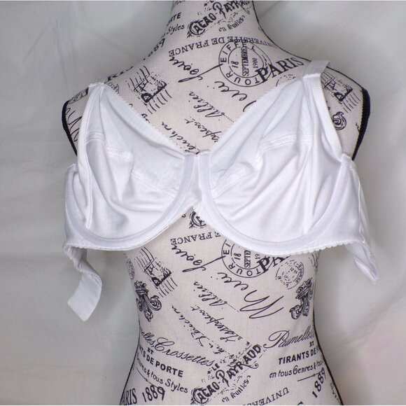 🆕CHANTELLE Daily Support Full Non-Padded Underwire Bra 34DD White #915MU - Picture 11 of 11